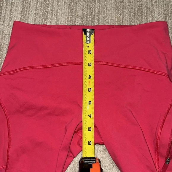 Lululemon Women's Sun Runner Crop 17" Inseam Fuchsia Pink Size 4 Leggings - Picture 7 of 13